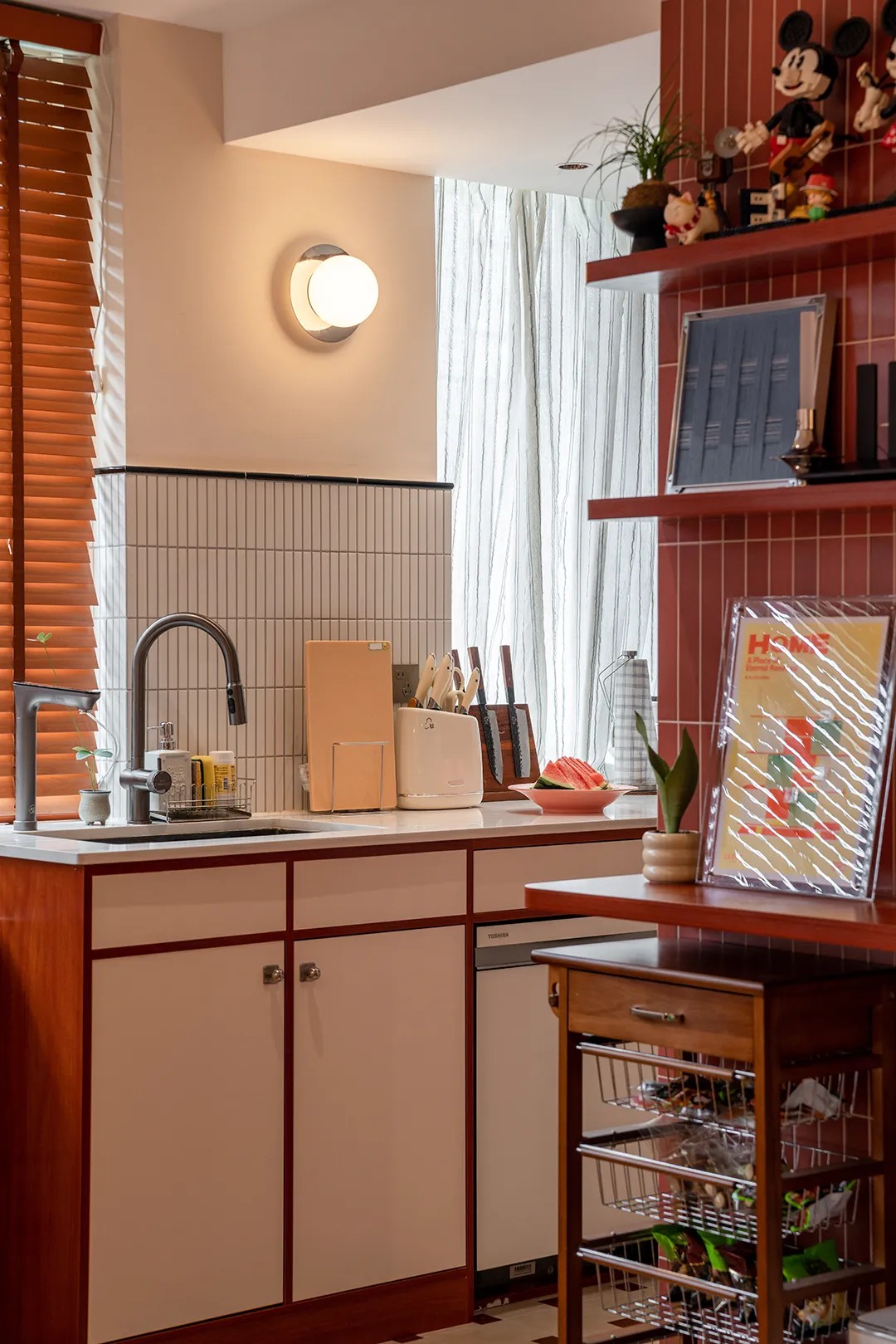 与家居博主的二搭中古风｜秋月｜全案托管设计